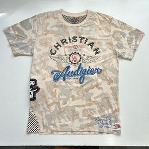 Vintage Y2K unworn Christian Audiger Garage Parts T-shirt
